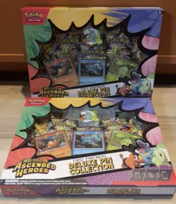 Pokemon Ascended Heroes First Partners Deluxe Pin Collection - Lot of 2 - Sealed - Image 1