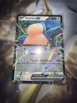 Pokemon TCG Snorlax EX 076/131 Holo Double Rare Prismatic Evolutions - Image 1