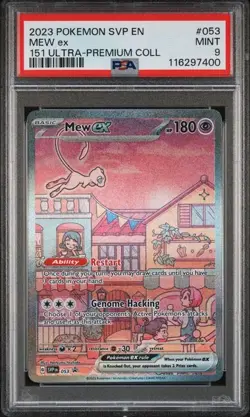 2023 POKEMON SVP EN-SV BLACK STAR PROMO 151 ULTRA-PREM COLLECTION MEW EX PSA 9 - Image 1