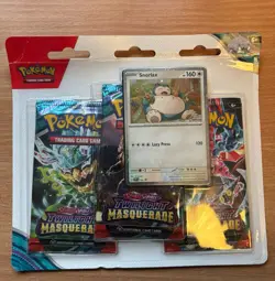 Twilight Masquerade Snorlax Triple Blister- Pokemon TCG- New & Sealed - Image 1