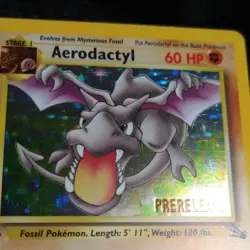 Pokemon TCG Aerodactyl Wotc Promo Prerelease Holo 01/62 Stage 60 HP English - Image 2