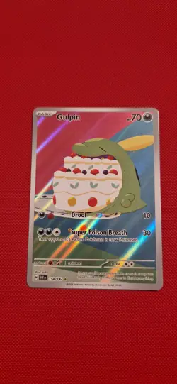 Gulpin Illustration Rare 154/142 Pokemon Stellar Crown Pack Fresh - Image 1