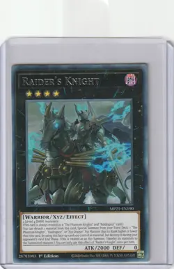 Yugioh MP21-EN190 Raider’s Knight – Rare 1st Edition - Image 1