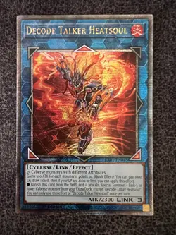 Yugioh Decode Talker Heatsoul RA01-EN048 Quarter Century Secret Rare 1st Ed NM - Image 1