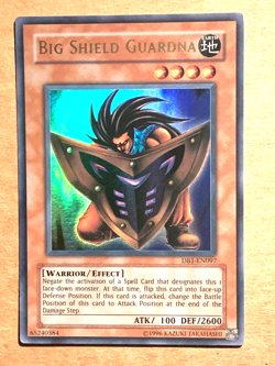 yugioh Big Shield Guardna DB1-EN097 Unlimited Edition Ultra Rare near mint - Image 1