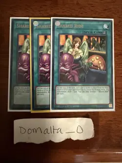 Yugioh Shared Ride MAGO-EN079 Gold Letter Rare 1st Edition Near Mint Playset - Image 1