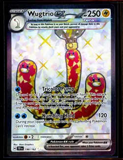 Wugtrio ex 190/162 Temporal Forces Ultra Rare Full Art TCG Pokemon NM 0102#115 - Image 1
