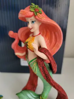Disney Showcase Haute Couture Christmas Ariel And Flounder Figurine 6000818 - Image 3