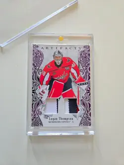2025-26 Upper Deck Artifacts Purple Material #47 Logan Thompson 14/25 - Image 1
