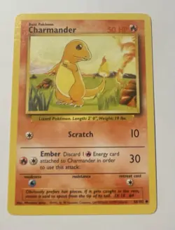 Pokemon Cards: Base Set Shadowless Common: Charmander 46/102 - Mint - Image 1
