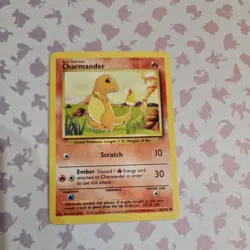 Pokemon Cards: Base Set Shadowless Common: Charmander 46/102 - Mint - Image 1