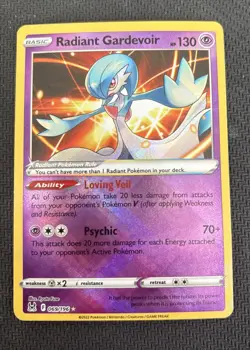 Radiant Gardevoir 069/196 Lost Origin Ultra Rare Holo Pokemon TCG Near Mint - Image 1