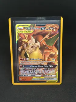 Charizard & Braixen GX 22/236 Cosmic Eclipse Full Art Ultra Rare Tag Team - Image 3