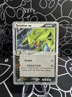 2004 Pokemon TCG Tyranitar EX 17/17 Holo Pop Series - Image 1