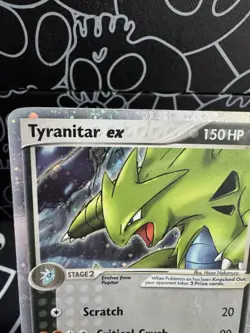 2004 Pokemon TCG Tyranitar EX 17/17 Holo Pop Series - Image 4