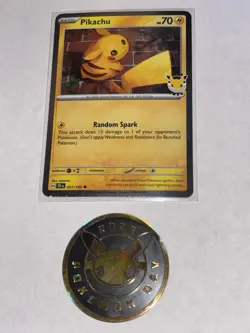Pokemon Pikachu Promo Card 2026 Pokemon Day & 2026 Pokemon Day Coin - Image 2