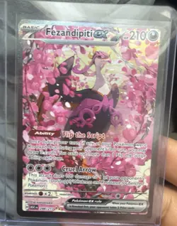 Pokemon Fezandipiti EX 288/217 ASC Full Art Holo Basic Card 210 HP Cruel Arrow - Image 1