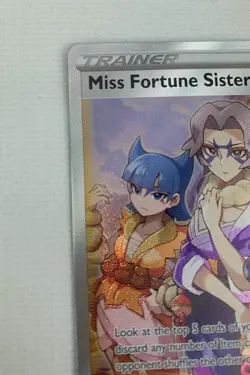 Miss Fortune Sisters (Full Art) 194/196 Lost Origin Ultra Rare Pokemon Card NM - Image 3