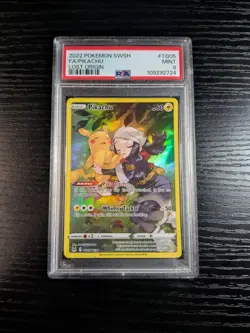 2022 Pokemon Sword and Shield Pikachu Lost Origins Tg05 PSA 9 Mint Full Art - Image 1