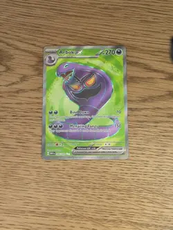 Arbok ex 185/165 Scarlet & Violet 151 Holo Ultra Rare Pokemon TCG Card NM - Image 1