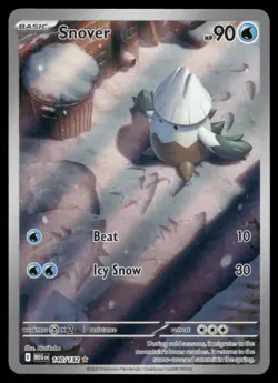 Pokemon Cards Snover 140/132 Mega Evolution Illustration Rare NM - Image 1