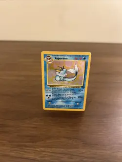 Pokemon TCG Vaporeon Holo Rare Card Jungle Set, MP Moderately Played, 12/64 - Image 2