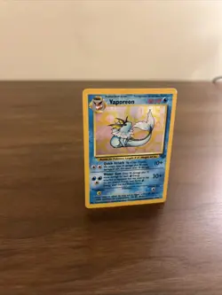 Pokemon TCG Vaporeon Holo Rare Card Jungle Set, MP Moderately Played, 12/64 - Image 3