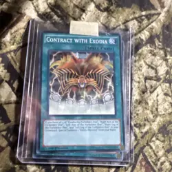 Konami Contract with Exodia LC01-EN004 Spell Card 1st Edition English - Image 1