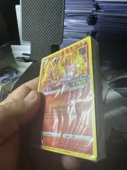 Moltres SWSH185 Stamped Brilliant Stars Pokemon Card TCG NM Black Star Promo - Image 2