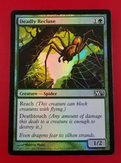 1x Deadly Recluse | FOIL | M13 Magic 2013 | MTG Magic Cards - Image 1