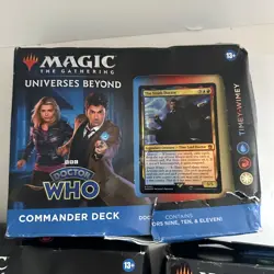 Magic The Gathering Doctor Who Set of 3 Commander Decks Complete sealed box DMG - Image 2