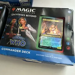 Magic The Gathering Doctor Who Set of 3 Commander Decks Complete sealed box DMG - Image 4
