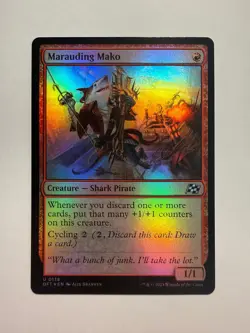 Marauding Mako 138 MTG Aetherdrift Foil - Image 1