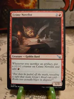 MTG Crime Novelist Murders at Karlov Manor Regular Uncommon NM - Image 1