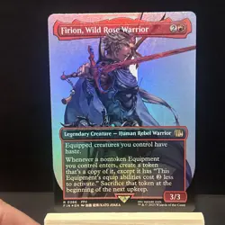 Firion, Wild Rose Warrior [New, Near Mint] Borderless *Foil* {Final Fantasy MTG} - Image 1