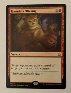 Harmless Offering FDN 625 MTG Foundations Rare Normal EN NM - Image 1