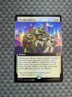 MTG Turtles Forever #0261 Foil Extended Art R Teenage Mutant Ninja Turtles (TMT) - Image 1