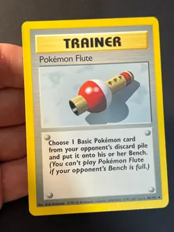 Pokemon Flute 86/102 4th Print Base Set Uncommon Pokemon Card LP - Image 4