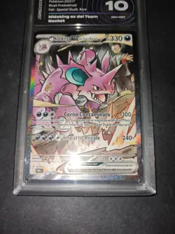 POKEMON CARD : nidoking Ex Del Team Rocket 233/182 Ita Aigrading 10 Mint - Image 2