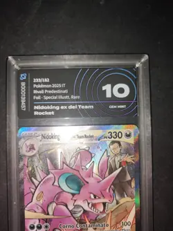 POKEMON CARD : nidoking Ex Del Team Rocket 233/182 Ita Aigrading 10 Mint - Image 3