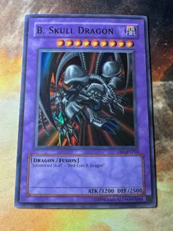 B. Skull Dragon DB1-EN153 Yugioh TCG Super Rare Holo Unlimited NM - Image 1
