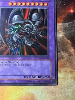B. Skull Dragon DB1-EN153 Yugioh TCG Super Rare Holo Unlimited NM - Image 5