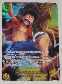 One Piece TCG Monkey.D.Luffy OP15-119 SEC Adventure on Kami’s Island NM - Image 1