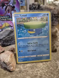 pokemon Cards Lotad 1pcs+1pcs Sleeve 2021 #032/203 Authentique - Image 1