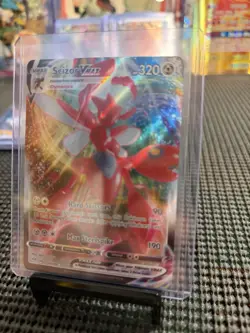 Pokemon TCG Scizor VMAX Darkness Ablaze Holo Ultra Rare Card 119/189 - Image 1
