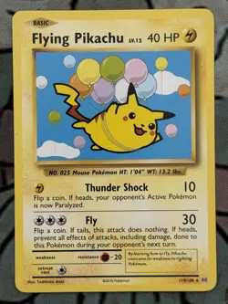 Pokemon Flying Pikachu 25/53 Promo Card Regular 40 HP 2001 English - Image 1