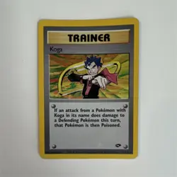 Pokemon Koga 19/132 Gym Challenge Holo Rare Trainer Unlimited Card - Image 1