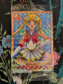 Guaranteed PRISM! Sealed Pack x7 Cards Vintage! 1995 Sailor Moon Carddass Bandai - Image 1