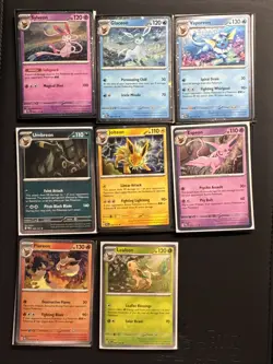 Pokemon Prismatic Evolutions Costco Mini Tins Cosmo Promo Cards (8 Cards Total) - Image 1