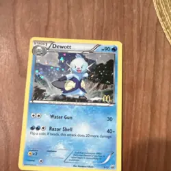 Pokemon Dewott 005/012 McDonald's 2012 Promo Holo 90 HP Water Card - Image 1